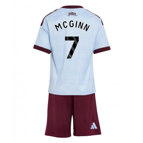 Aston Villa John McGinn #7 Tredje trøje Børn 2026-27 Kortærmet (+ Korte bukser)